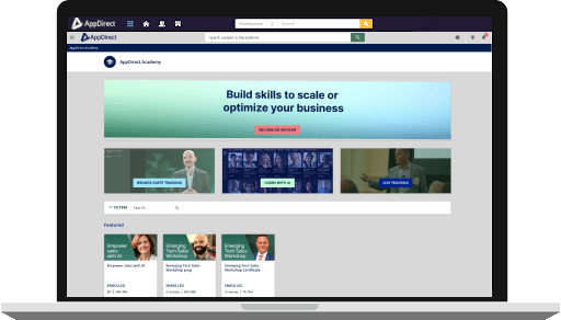 Academy Courses Screen image